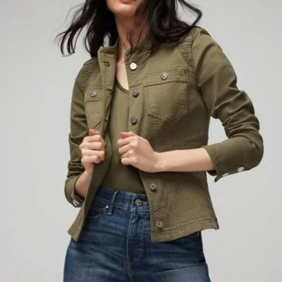 White House Black Market Jackets & Blazers - NWT - Size 4 - White House Black Market Utility Jacket in Olive